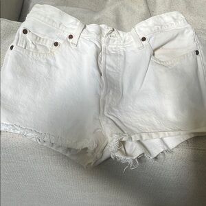 Women's White Denim Shorts NWOT